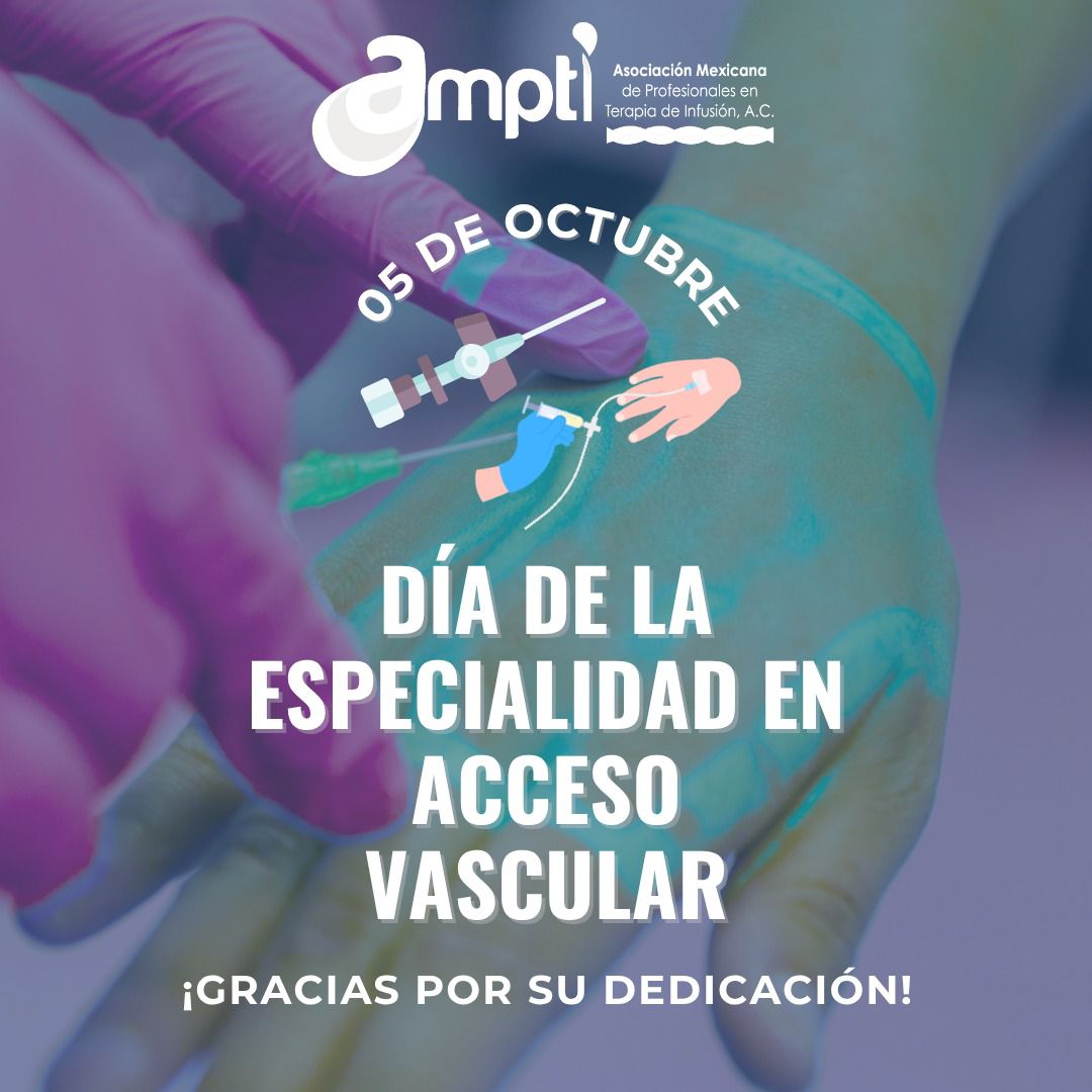 💙 05 de Octubre | Día de la Especialidad en Acceso Vascular 💉

En AMPTI A.C. estamos convencidos de que la profesionalización es la clave para transformar la práctica clínica y el futuro reconocimiento de esta especialidad en México. 

#AMPTI #VASD2025 #AccesoVascular