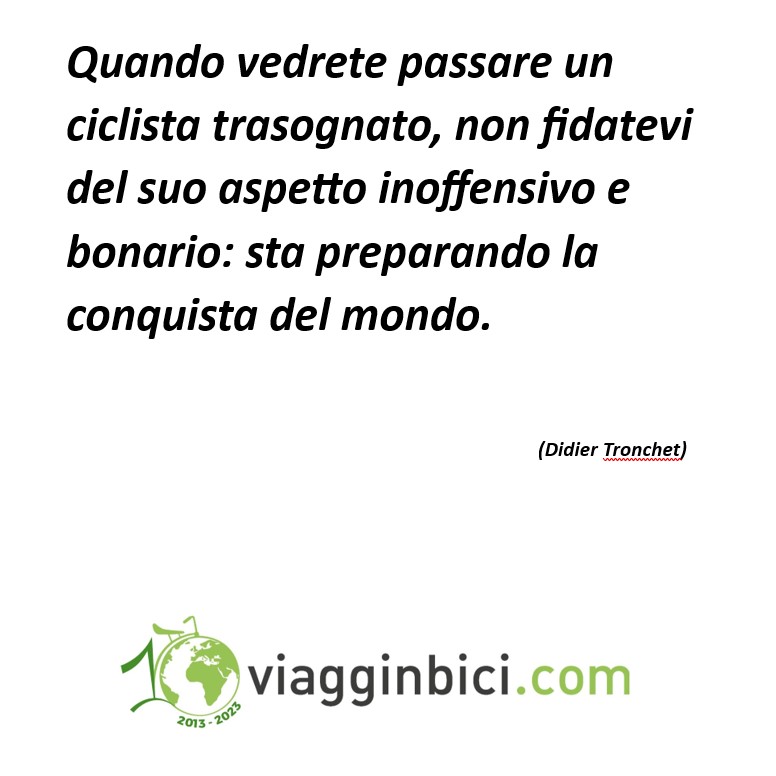 Per iniziare bene la settimana con viagginbici.com