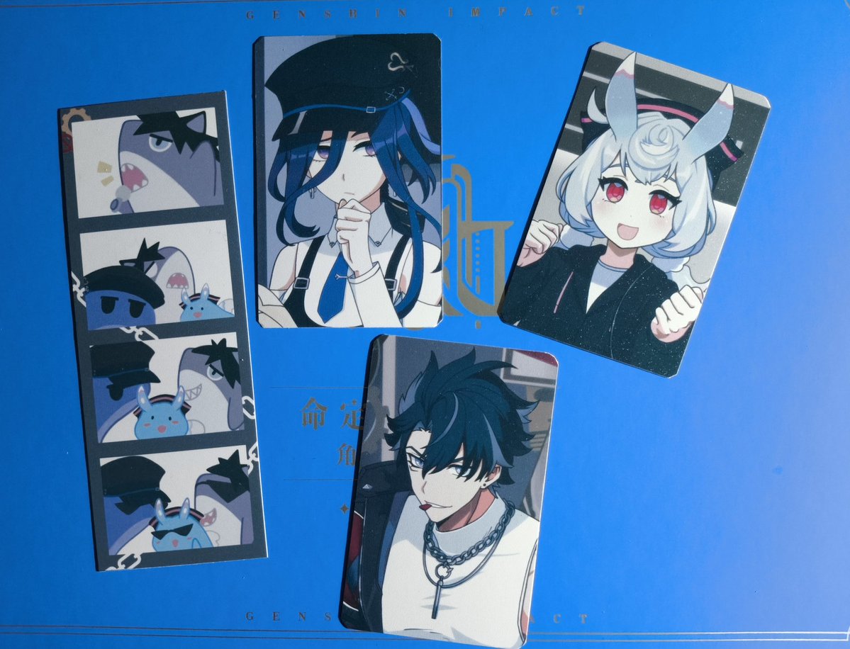 Photocard + bookmarker sample 

I'll probably modify Sigewinne, but this would be a small sample for future products. I used Fishchunk88's design for Sigewinne