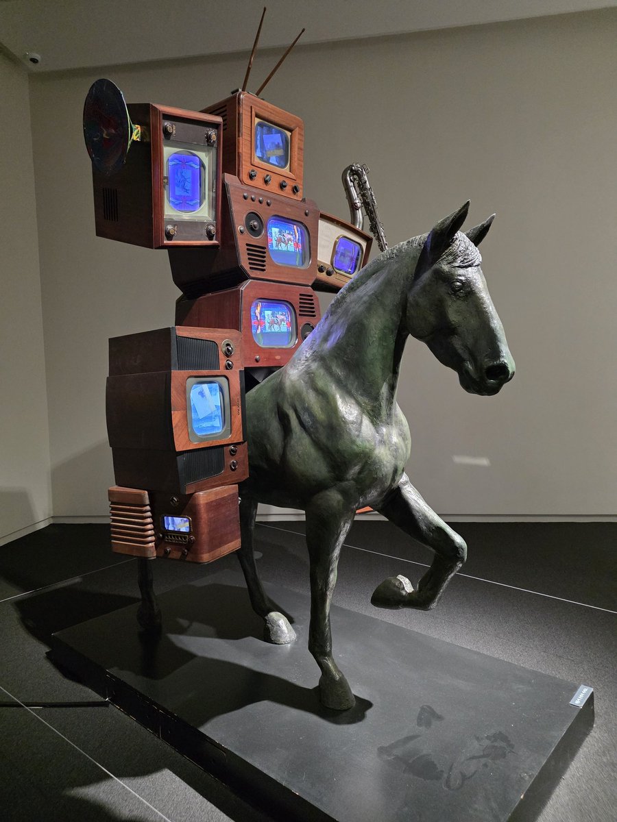 Robot on a hoarse
-Nam June Paik