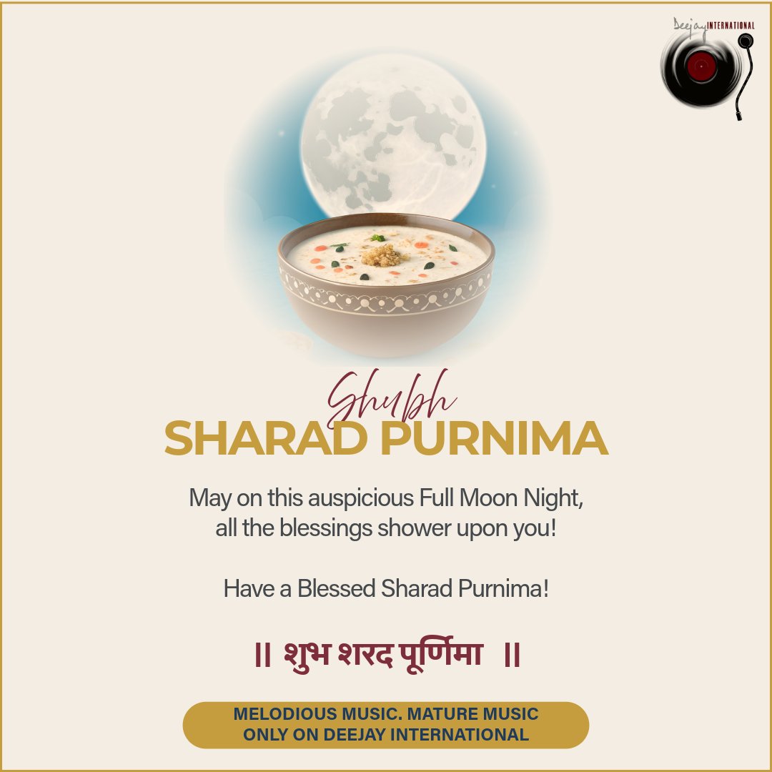 Shubh Sharad Purnima / Kojagiri Purnima to all! 

#SharadPurnima #sharadpurnima2025