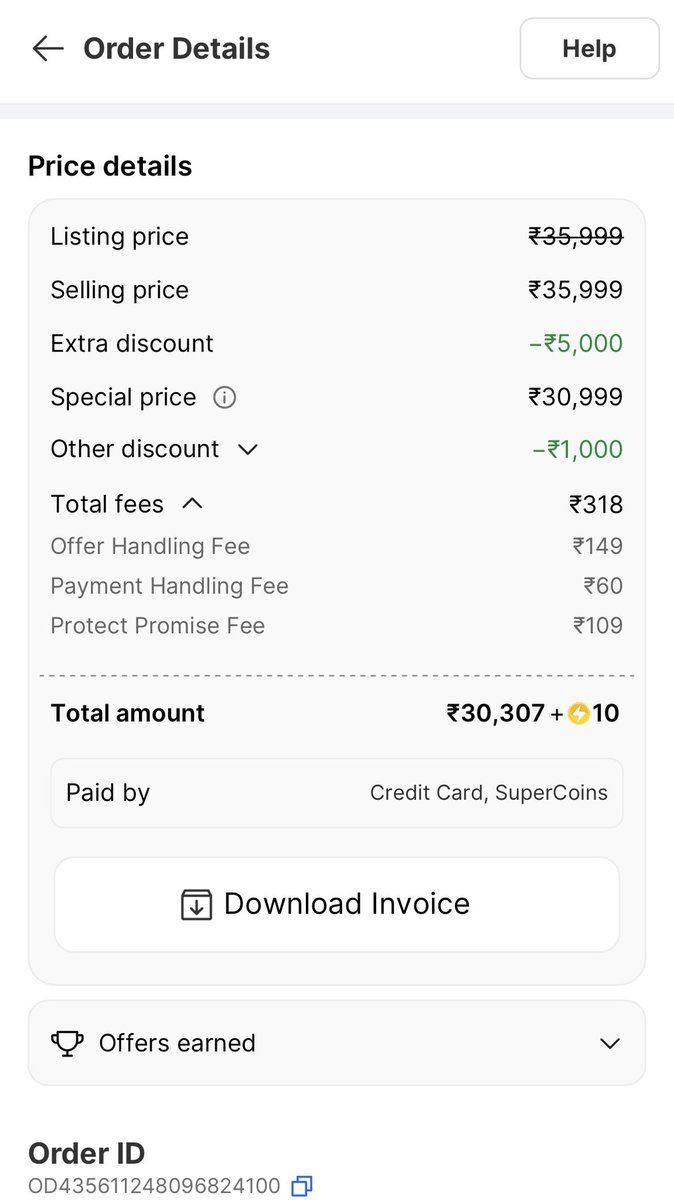 ashutoshbansal's tweet photo. Flipkart is adding extra fees and pocketing GST savings instead of passing benefits to consumers. 

#HiddenCharges #ConsumerRights #Flipkart #Amazon @narendramodi @nsitharaman @nsitharamanoffc @prahladjoshi121 @jagograhakjago @consumerforum_ https://t.co/NteGnqS2dh