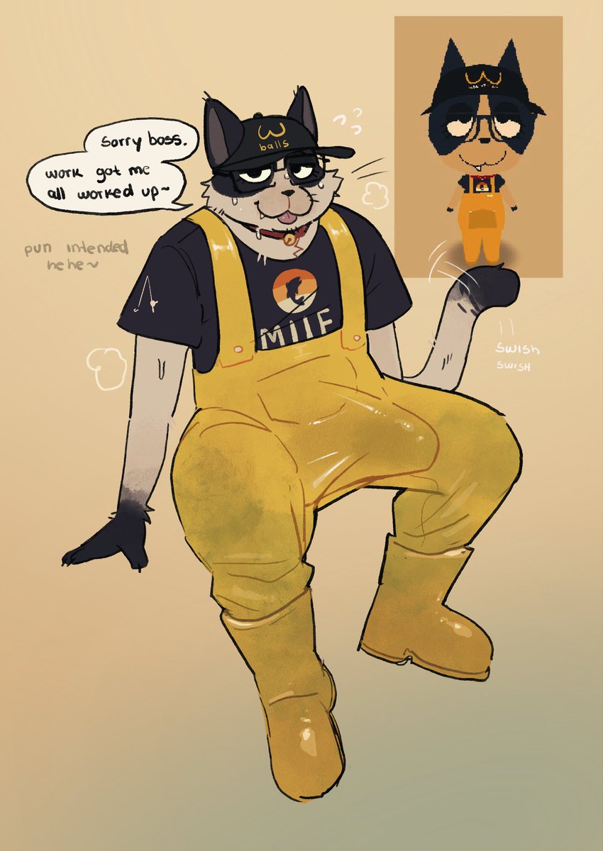 He works hard… sometimes…🎣