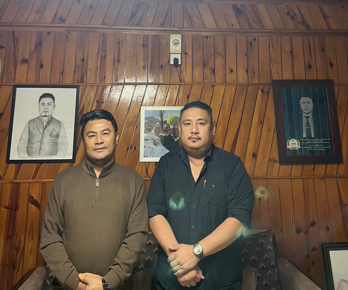 Had a delightful morning tea with the young &amp; dynamic Press Secy to the Hon’ble MP Rajya Sabha, ⁦<a href="/HimbTenyebinlo/">Tenyebinlo Himb (B+)</a>⁩ . It was a pleasure to engage in thoughtful discussion about the well-being and future of our society. I wish him all the very best in his future endeavours.