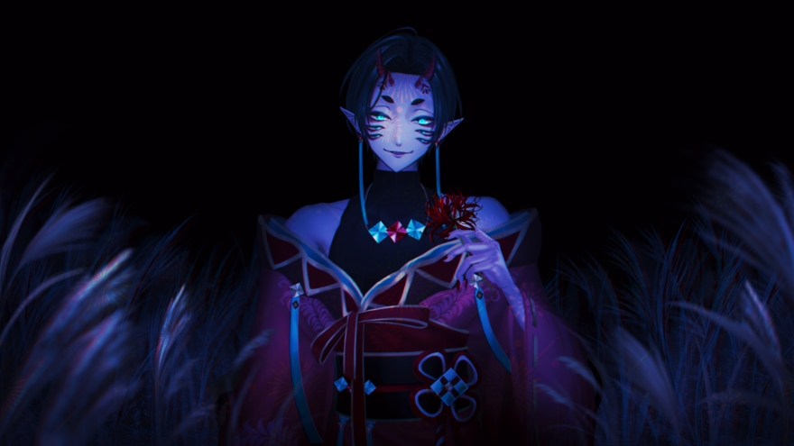 白米様( <a href="/Tamago_onRice/">白米@ホラーイラスト</a> )にお写真撮っていただきました👹✨ホラー感満載なわたし、キレイでしょ☺️☺️☺️☺️(真っ暗闇の中が怖かったなんて言えない←)この度はありがとうございました👁🙏💘