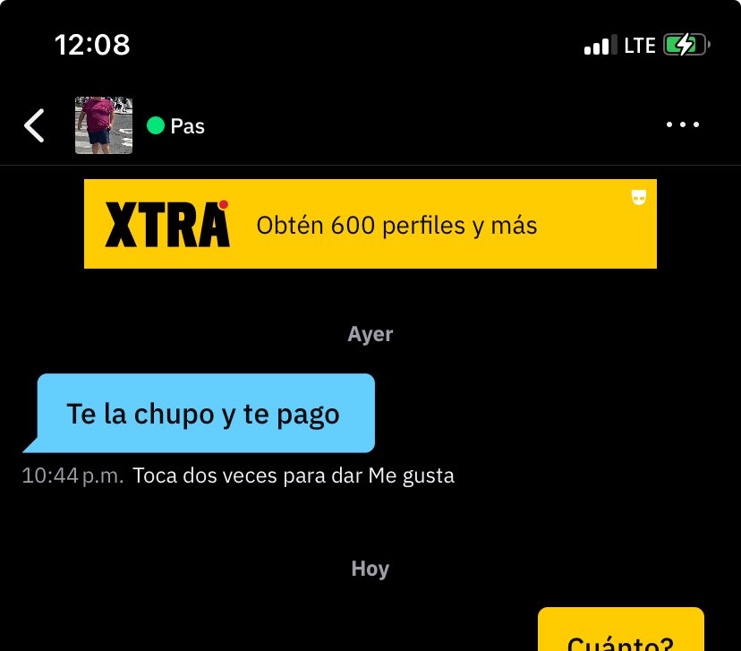 Me da mucha rabia que me irrespeten de esta manera como si yo me vendiera por un par de pesos