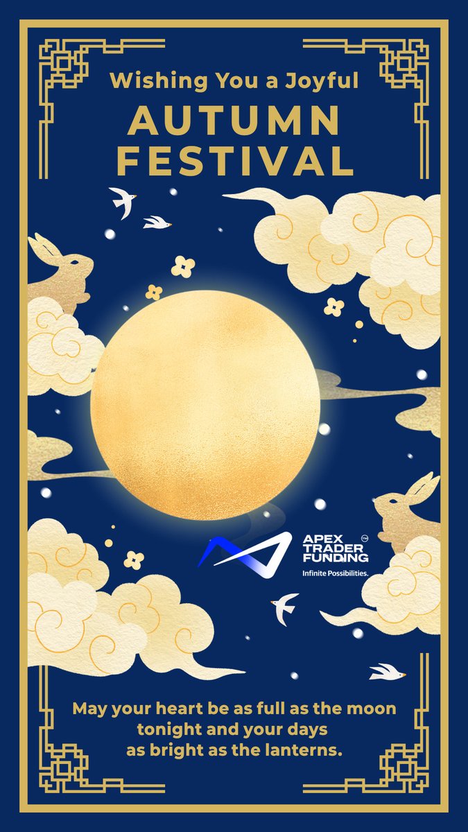 CandyTheTrader's tweet photo. Mid-Autumn Festival GIVEAWAY🌙🥮

🎁 APEX 300K x 3 ���

How to Enter:

1⃣ Follow @CandyTheTrader @ApexTradeFund 

2⃣ Like, Repost, Tag 3 traders

3⃣ Follow my IG and subscribe to my YouTube channel (Link in bio)

Winners will be selected in 1 week
