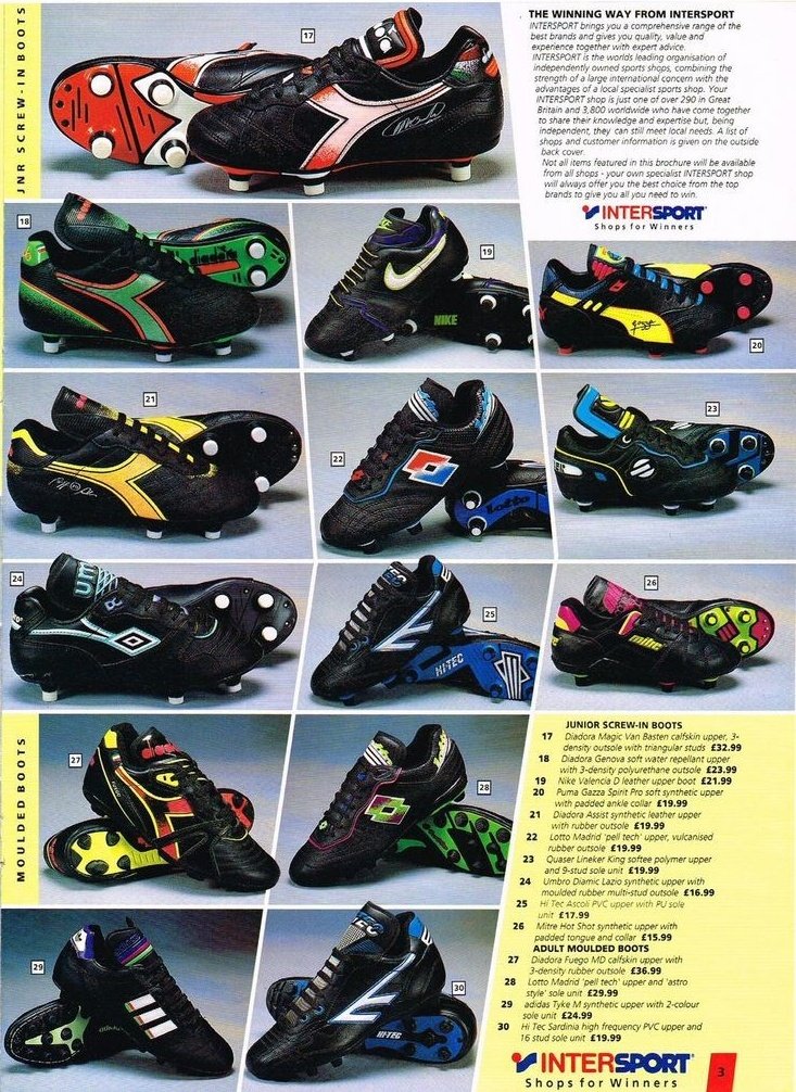 footballmemorys's tweet image. Intersport Advertisment for Football Boots

#Intersport #FootyBoots #HiTec #Diadora #Nike #Umbro #Lotto #Adidas #Quaser #Puma