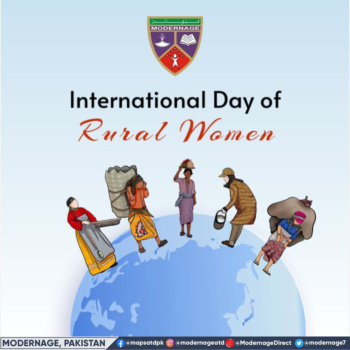 Modernage7's tweet photo. International Day of Rural Women
Empowering Rural Women, Empowering Communities! 
 Today, we celebrate the strength, resilience, and contributions of rural women worldwide. Let's recognize their value and support their empowerment! https://t.co/1GJmLdkyGb