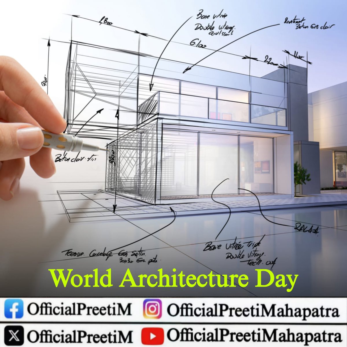 OfficialPreetiM's tweet image. On World Architecture Day, we celebrate the brilliance of minds that transform ideas into structures, and spaces into experiences. Here’s to the art that shapes our cities and defines our world.
@MoHUA_India @CimGOI
#WorldArchitectureDay #ArchitecturalMarvels #DesignRevolution…