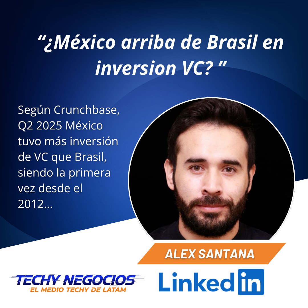 techynegocios's tweet photo. ¿Está México superando a Brasil en inversión de VC? Reflexión inspirada por @alexsantanag
En los últimos trimestres, México ha dado sorpresas y ha hecho tambalear lo que muchos creían un status quo en Latinoamérica. 
#Startups #Latam #VC #RondaDeInversion https://t.co/THK4VVRPW8