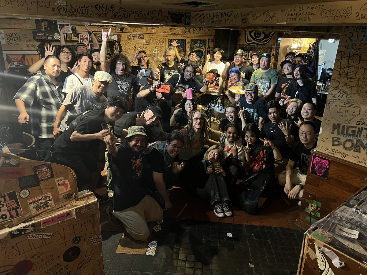 harumagedon's tweet image. 昨日の横浜エクストリーム at El Puente
多数のご来場ありがとうございました。
最初から最後までワイワイで終わりました。
DEMOLISH TERRORが90年代なグラインド感だしてて最高でした。
トリのFINAL EXITも大盛り上がりで無事に終了。
ありがとうございました！