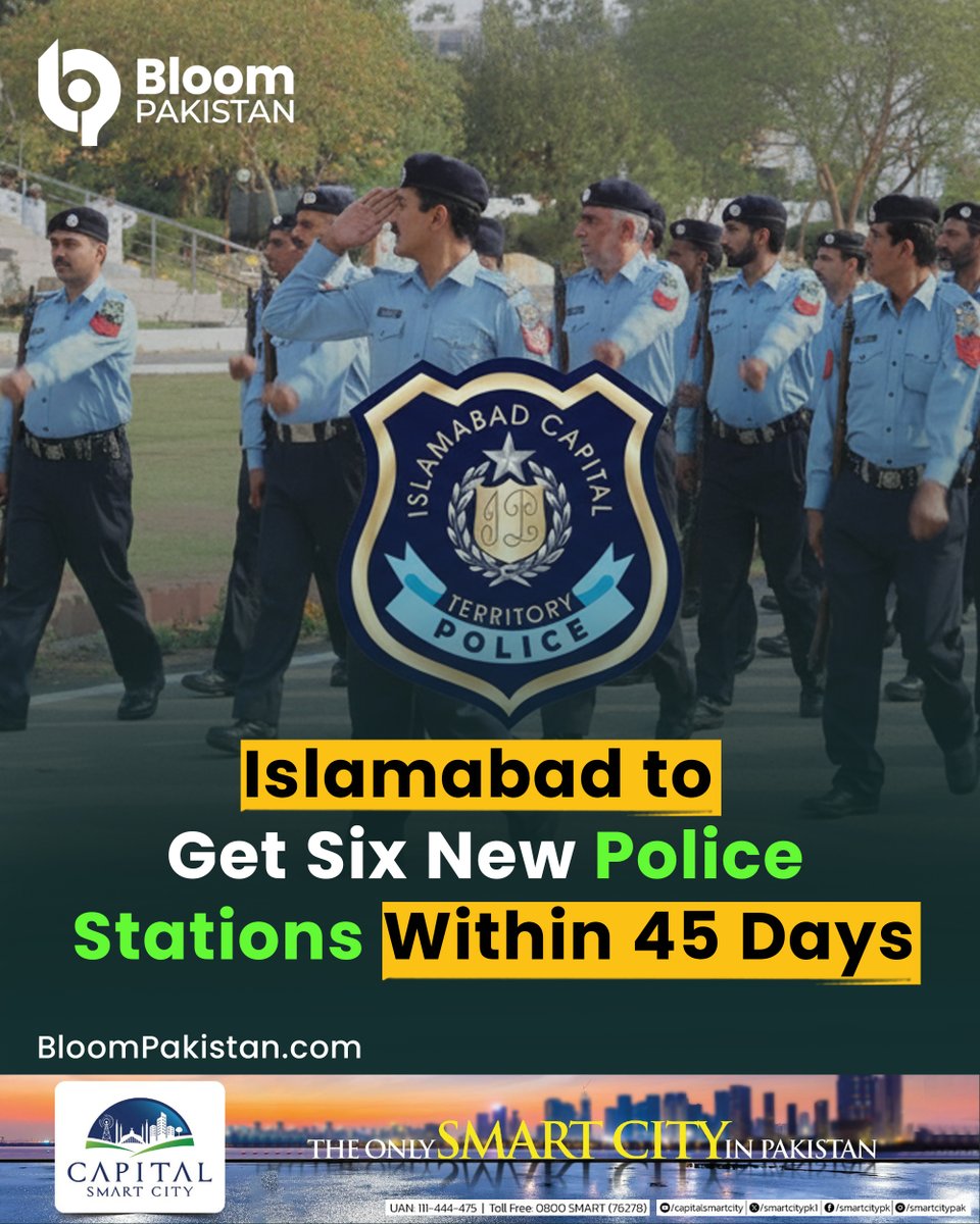 bloom_pakistan's tweet image. The federal government has approved a comprehensive plan to expand and modernise Islamabad’s security system, with a goal to make the capital a “crime-free” city.

Read More  bloompakistan.com/islamabad-to-g…

#Islamabad #SecurityUpgrade #CrimeFreeCity #PakistanGovernment