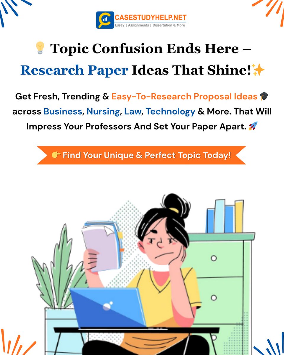 _casestudyhelp's tweet image. 🤔 Still Searching? Your Perfect Research Paper Topic Is Just a Tap Away. Discover Trending Top Research Paper Topics across every field at Casestudyhelp.net!

👉 tinyurl.com/38frpcps

#casestudyhelpnet #researchpaper #researchtopics #researchpapertopics