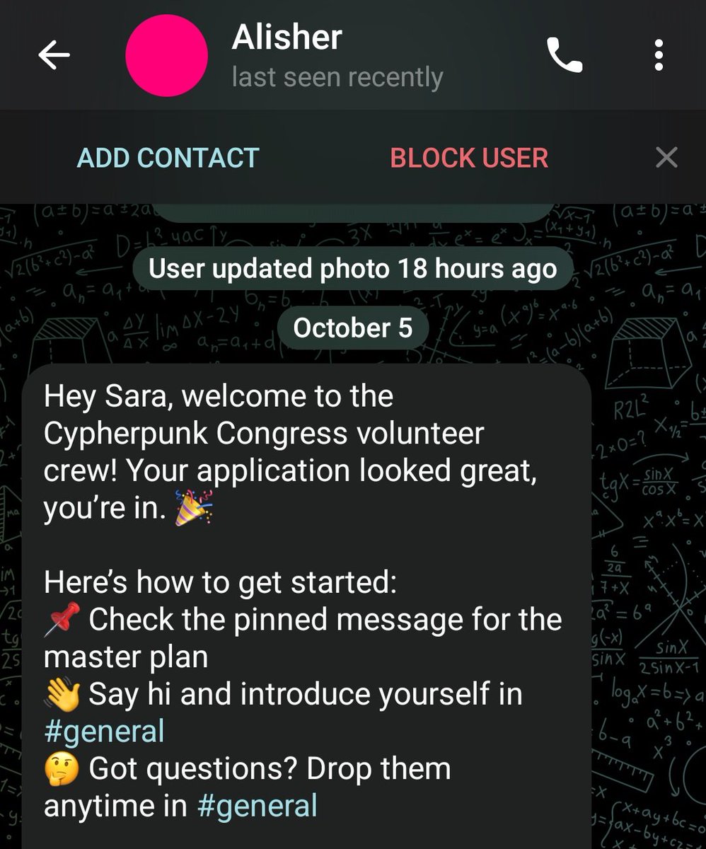 ox0sara's tweet image. Excited to join the Cypherpunk Congress volunteer crew! Can’t wait to collaborate and learn.
🪼🤞

Btw, let’s connect and make this experience unforgettable!

@alisher @web3privacy @EFDevcon @ethereumfndn @ETHGlobal