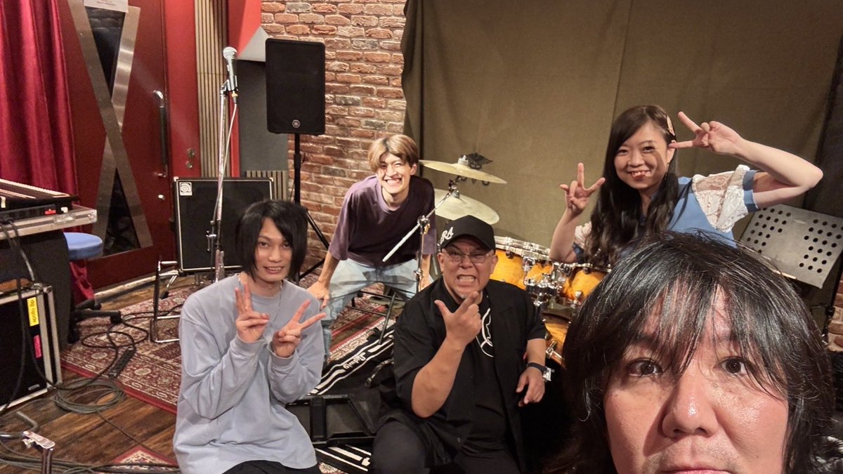 昨日は神奈延年さんのワンマンライブリハでした！！
ドラムたくさん叩けて幸です🥁