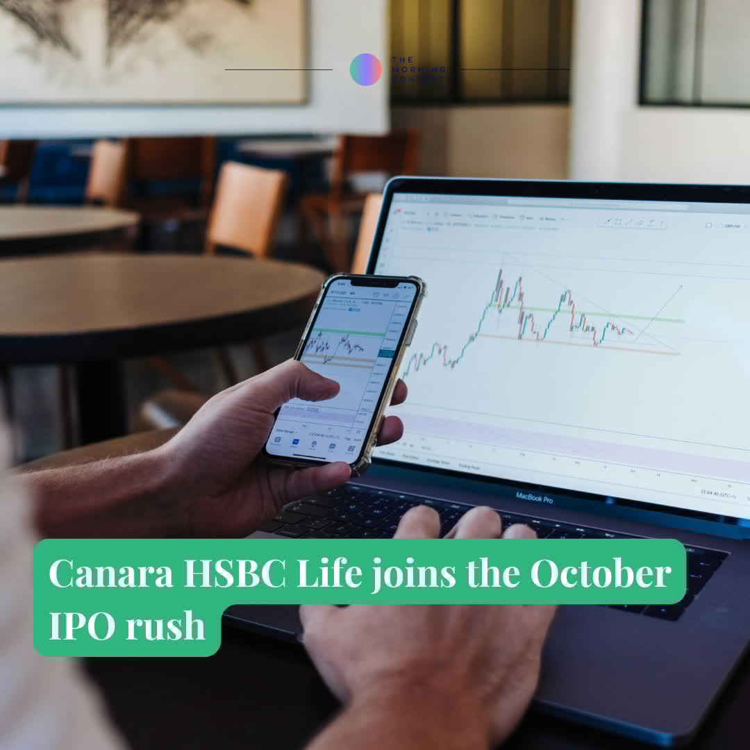 The Morning Context (@morningcontext) on Twitter photo The IPO, which will be an offer-for-sale (OFS) of 23.75 crore shares, will close on 14 October. Promoters Canara Bank and HSBC Insurance (Asia-Pacific) Holdings will offload a part of their holding.
<a href="/itmeansjustice/">NEETHI LISA ROJAN</a> writes: themorningcontext.com/business/canar… The IPO, which will be an offer-for-sale (OFS) of 23.75 crore shares, will close on 14 October. Promoters Canara Bank and HSBC Insurance (Asia-Pacific) Holdings will offload a part of their holding.
<a href="/itmeansjustice/">NEETHI LISA ROJAN</a> writes: themorningcontext.com/business/canar…