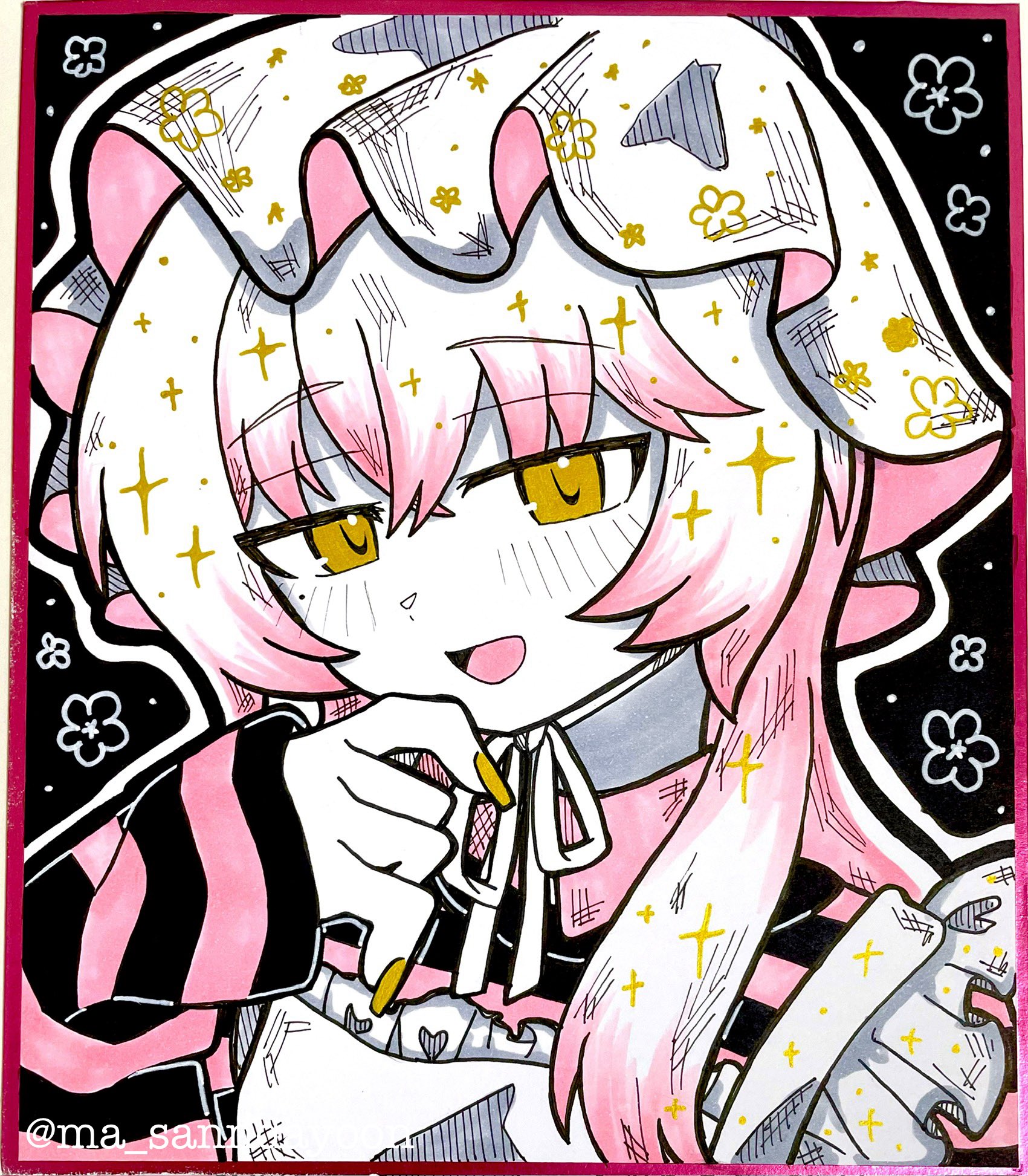 ま*め様 オリジナル手描きアナログイラスト 46 まーさん(𝙈𝙖-𝙨𝙖𝙣) on X: 