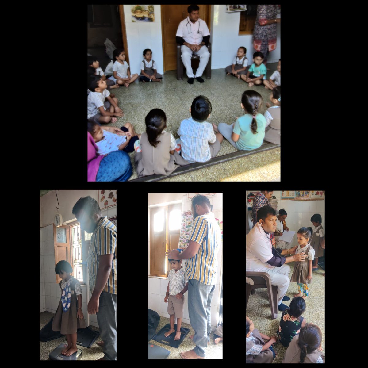 જામજોધપુર તાલુકાની RBSK - રાષ્ટ્રીય બાળ સ્વાસ્થ્ય કાર્યક્રમ ની આરોગ્ય ટીમ દ્વારા 

અર્બન આંગણવાડી ખાતે બાળકોને 4D સ્ક્રીનીંગ કરવામાં આવ્યું પ્રાથમિક આરોગ્ય તપાસ,વજન,ઉચાઇ કરી જરૂરી માર્ગદર્શન આપવામાં આવ્યું. #HealthEducation #healthscreening #schoolhealth