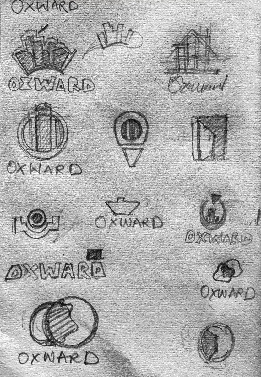 Aigbe_E_Marvel's tweet image. One of my favorite stages  turning rough ideas into structured form.
Here’s a look at my early sketches for Oxward, a modern real estate brand.
From logo exploration to brand illustrations 
#LogoDesign #CreativeProcess  #BrandIdentity