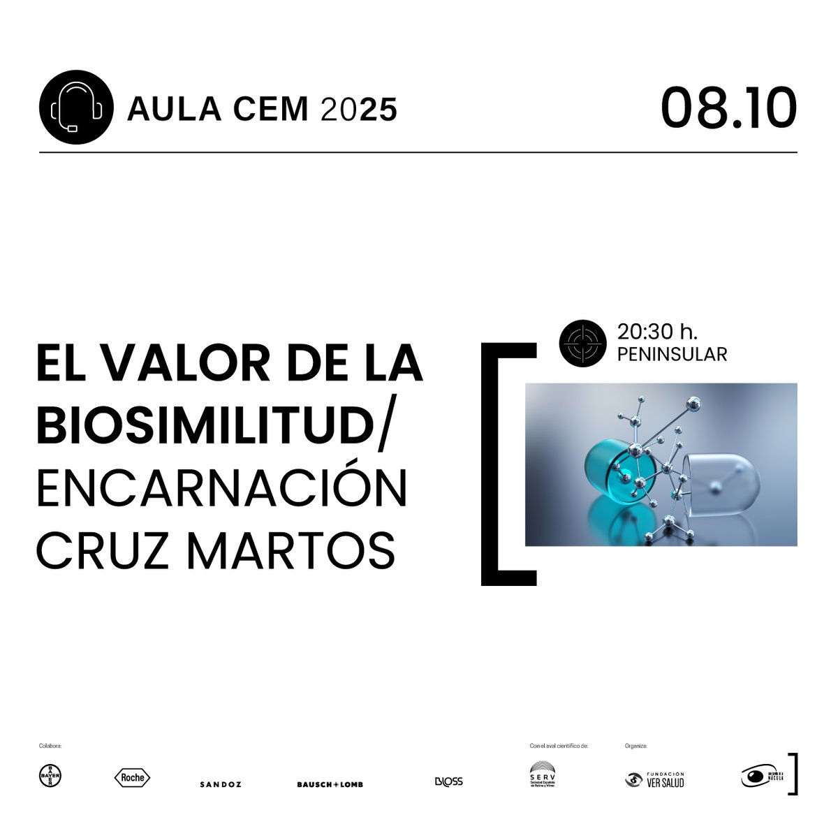 🔝 Os esperamos el próximo miércoles 8, a las 20:30 h. (peninsular). 𝗜𝗻𝘀𝗰𝗿𝗶𝗽𝗰𝗶𝗼𝗻𝗲𝘀 👉 us02web.zoom.us/webinar/regist… #AulaCEM