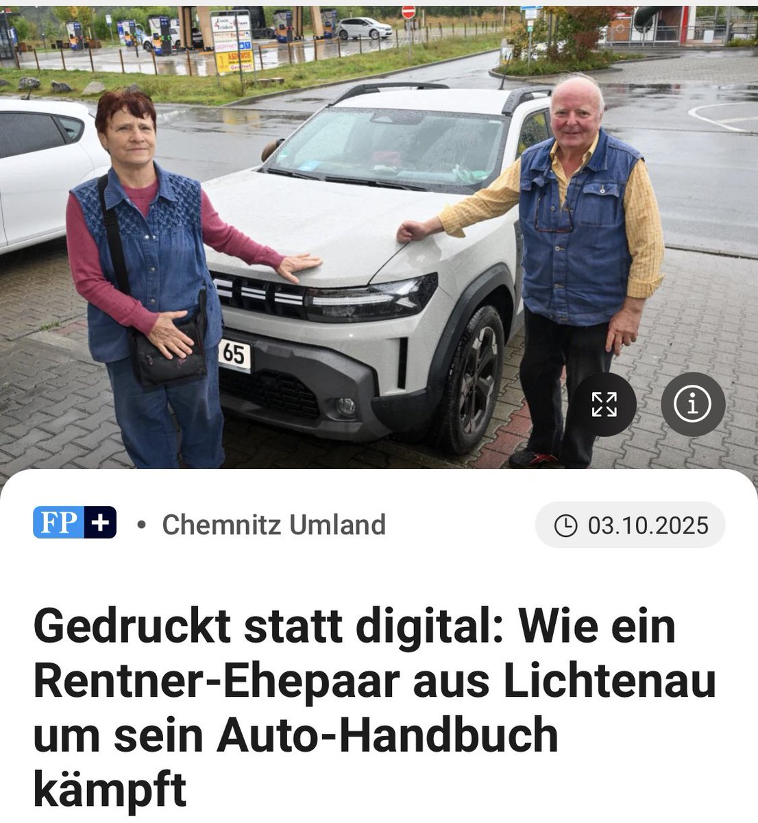 In Gedanken bei diesem Rentner-Ehepaar aus Lichtenau. Keep the good fight! ✊