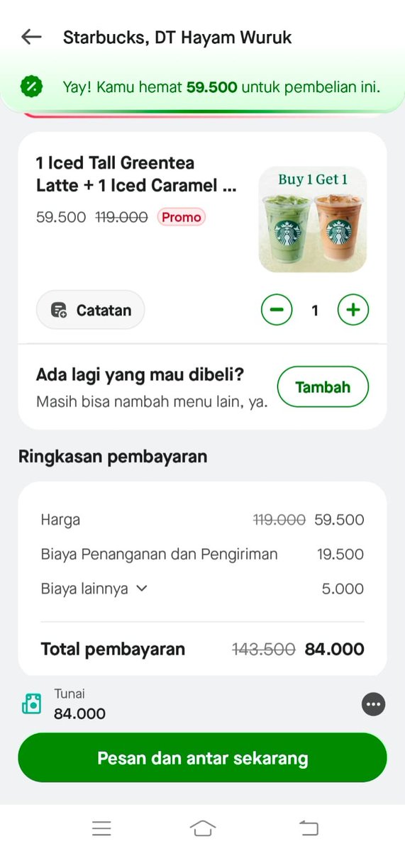 Bobbygunaw's tweet photo. @gofoodindonesia Tadi cuma mau kopi, tapi liat cake-nya juga ngiler 😭 yaudah Otomatis kenyang banget pake GoFood deh https://t.co/KfM2UeGGyX