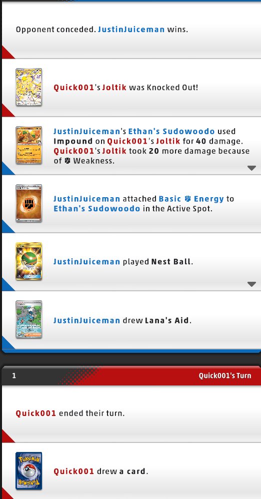 Justin_Juiceman's tweet photo. 3/758 in @ursiiday's tournament with 🐣 to take home 3 Psyduck promos. Sudowoodo wins games in more ways than one. s/o NOT @Alloutblitzle for the 59. https://t.co/d0j9cYBygA