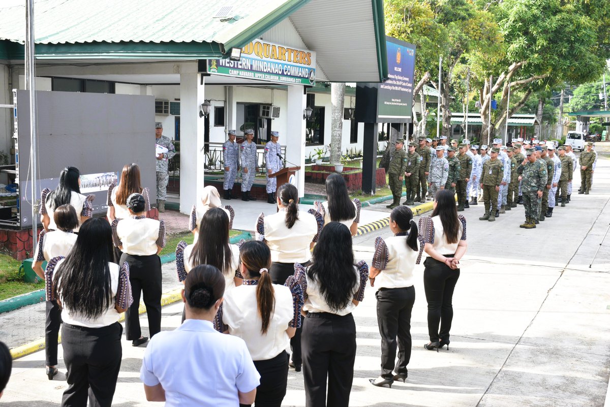 CPIO_WestMinCom's tweet photo. WestMinCom Joins AFP in Commemorating 35th Code of Conduct Day, Launching 90th Anniversary Emblem

Camp Navarro, Calarian, Zamboanga City (October 06, 2025)-

The Western Mindanao Command (WestMinCom) joined the Armed Forces of the Philippin... Read more:https://t.co/CYQ80GB2lj https://t.co/5q5AlgLb8M