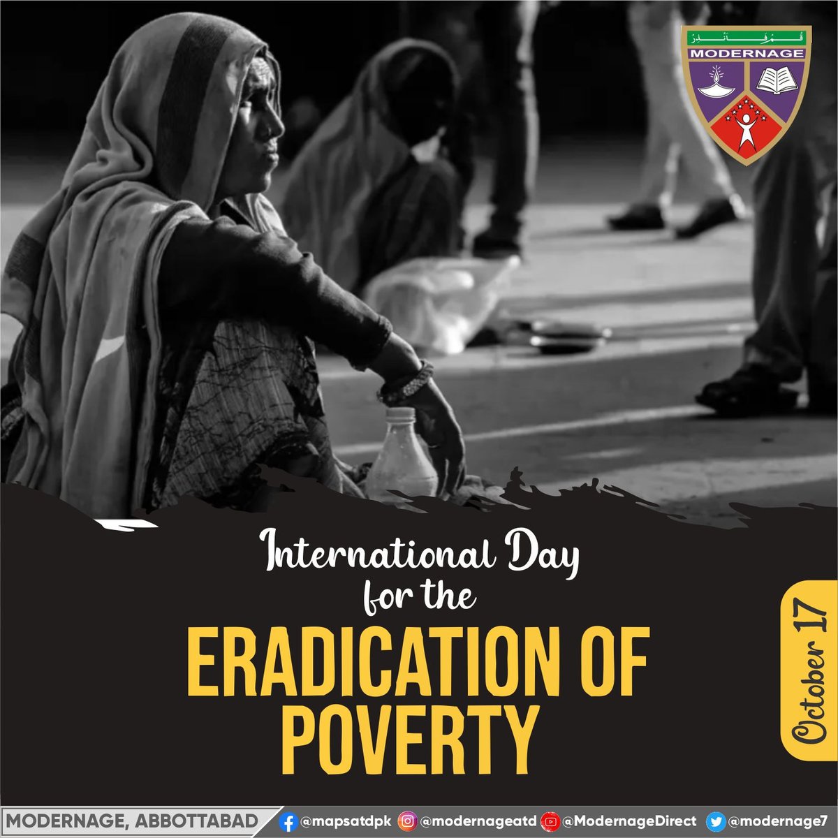 Modernage7's tweet photo. Eradication of Poverty
Ending Poverty, Building Prosperity! 

On International Day for the Eradication of Poverty, let's reaffirm our commitment to creating a world where everyone has access to opportunities, resources, and dignity. Together, we can make a difference! https://t.co/G19UO3hWpk