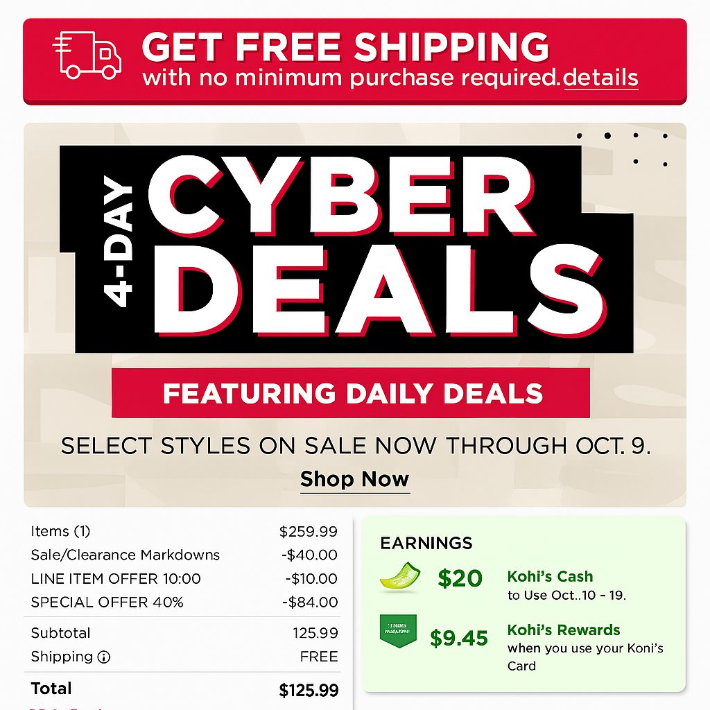 PriceErrors's tweet photo. 🚨 KOHL’S STACKING PROMOS
40% OFF Code + 10HOME code is working with Cyber Sale
🔥 Ninja, Keurig & more dropping to dirt cheap!
🛒 Free shipping + Kohl’s Cash too!
👍 If you like dirt cheap appliances
🔗 https://t.co/JYH0w6tCgw ad
#PriceErrors #StackingSale #HotDeals #ApplianceDeals