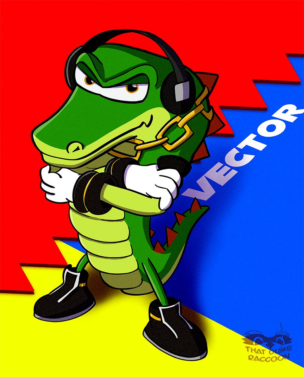 ThatDumbRaccoon's tweet image. Had a lil fun drawing this handsome lil bugger~ Who doesn't love a bit of Vector?