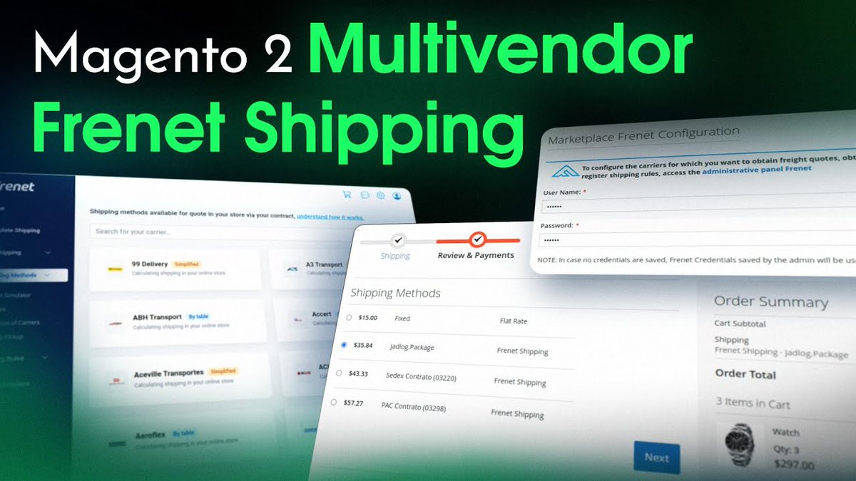 webkul's tweet image. 🚚 Magento 2 Multi Vendor Frenet Shipping simplifies logistics for Brazilian sellers!
✔️ Multi-carrier integration
✔️ Accurate freight quotes
✔️ Real-time tracking
🎥 youtu.be/NvkCvN6HbnI?si…
#Magento2 #FrenetShipping #Ecommerce #Webkul