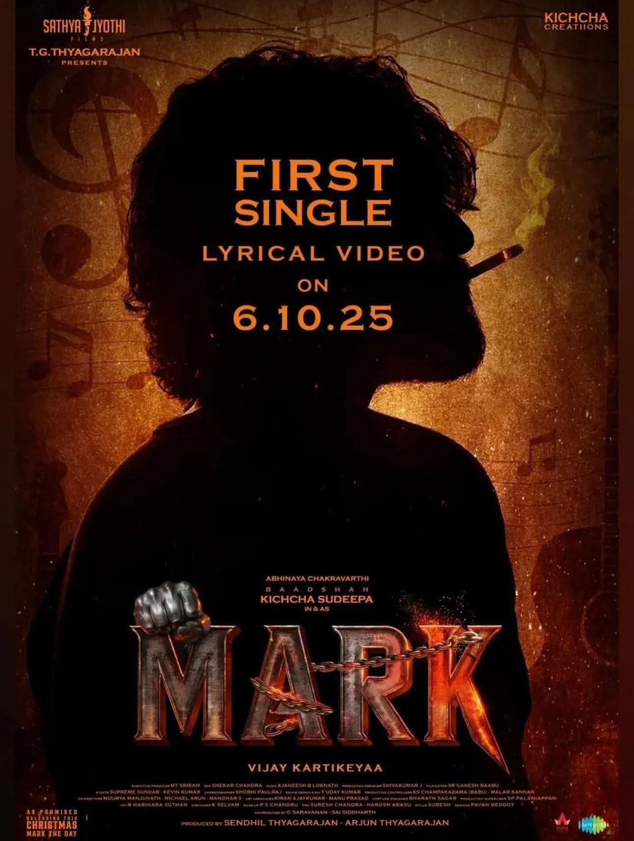 IamHCB's tweet image. Get Ready to Groove to #MarkFirstSingle Today at 6PM 

In Cinemas this Christmas 💥

#KichchaSudeep #KicchaSudeep #MarkTheFilm