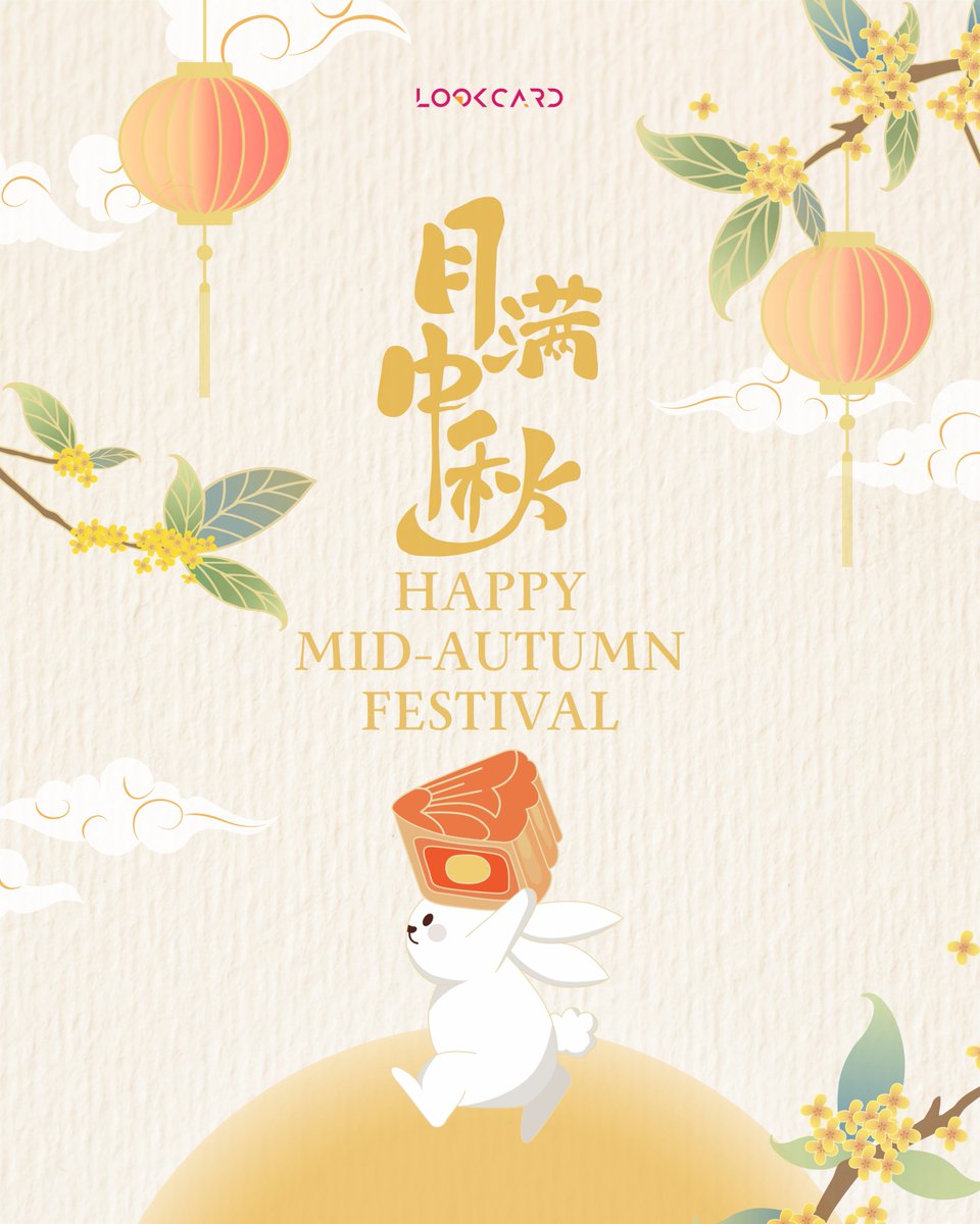 LookCard_io's tweet image. 🌕✨ Happy Mid-Autumn Festival from all of us at LookCard!
May the full moon bring you prosperity, joy, and brighter journeys ahead — just like how we aim to make your payments seamless and rewarding. 🥮💫
#LookCard #MidAutumnFestival #MoonlightMoments #CryptoMeetsTradition