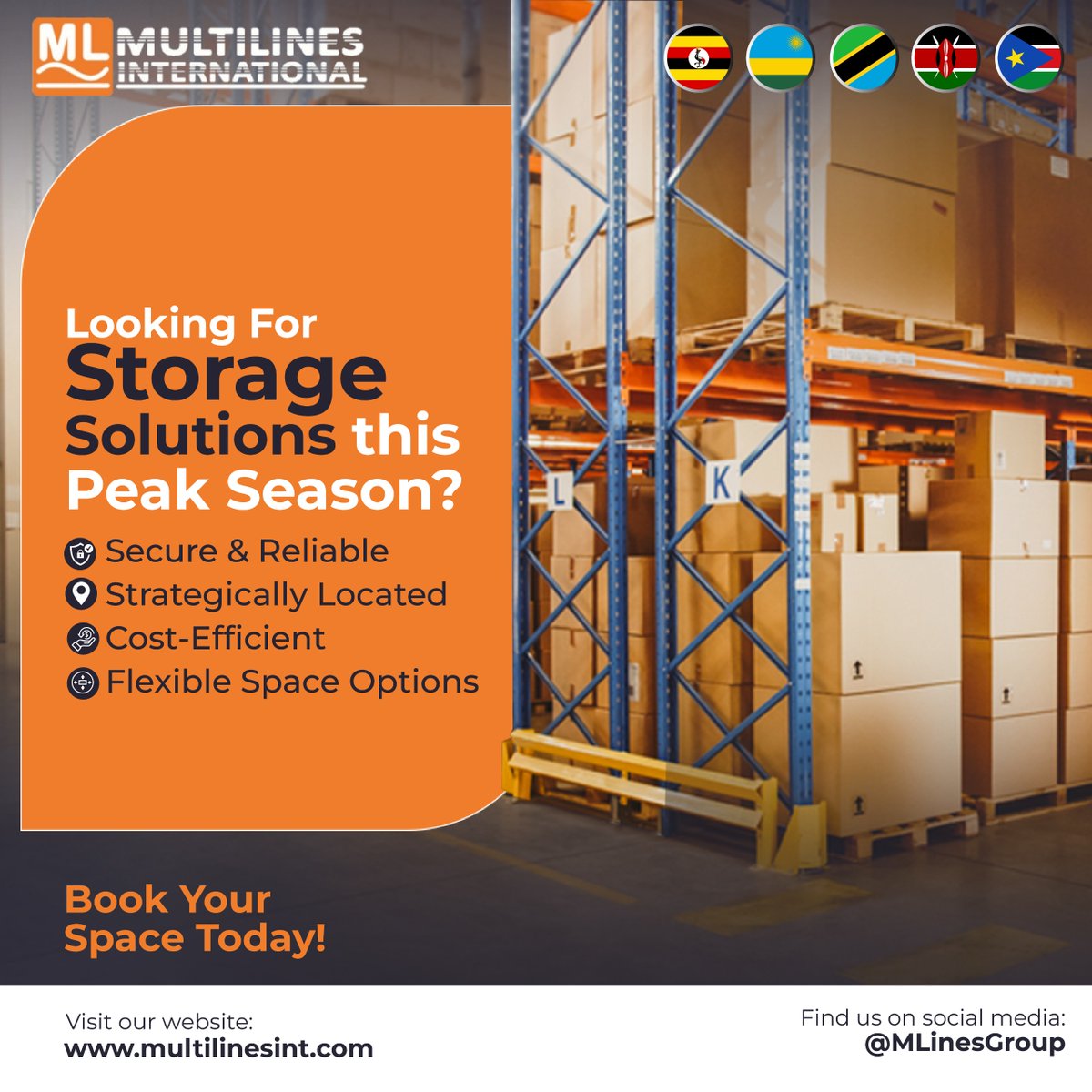 We offer flexible, secure, and strategically located warehousing solutions to ensure your goods are stored safely.

If you're in need of this service, reach out to us today at multilines@multilinesint.com or call us on +256 (0) 414 253892.

#Multilines #Logistics #Business