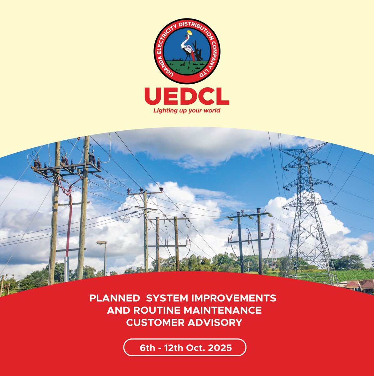 Uganda Electricity Distribution Company Ltd tweet media