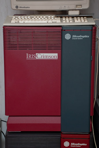 unix_byte's tweet image. The SGI Iris Crimson was a flagship graphics server from Silicon Graphics Inc. (SGI), introduced in 1992, which briefly featured in the film Jurassic Park (1993). SGI technologies played a key role in the film’s production. Computerworld wrote in June 1993, “it was Unix…