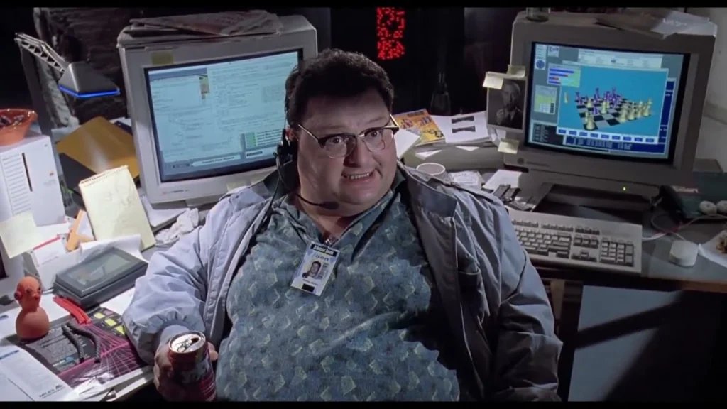 unix_byte's tweet image. The SGI Iris Crimson was a flagship graphics server from Silicon Graphics Inc. (SGI), introduced in 1992, which briefly featured in the film Jurassic Park (1993). SGI technologies played a key role in the film’s production. Computerworld wrote in June 1993, “it was Unix…