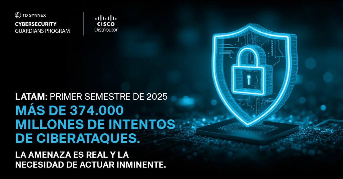 🔐 El 84% de los intentos de ataques cibernéticos se registraron en Brasil, seguido por México, Colombia y Chile. Esta situación exige a las empresas mejorar su respuesta. 

💡 Descubre como el portafolio de #Cisco puede ayudar a mitigar estos riesgos: ms.spr.ly/6010sxXBg