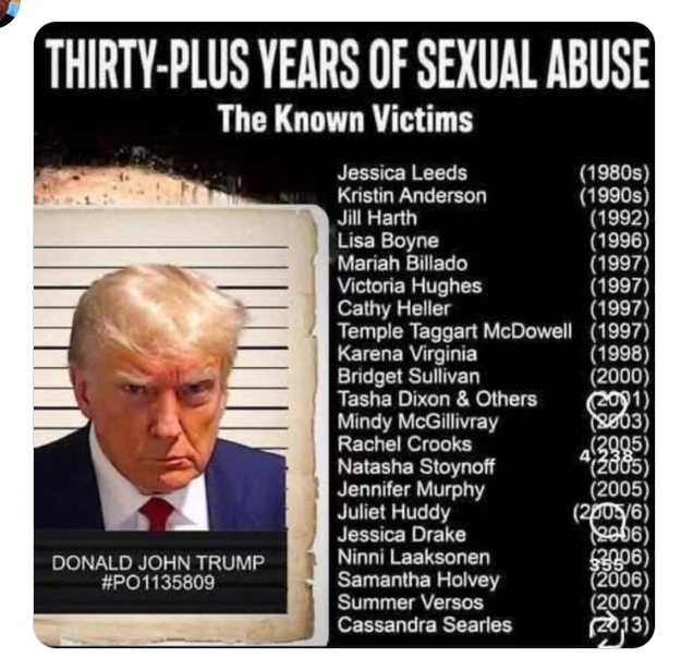 FarahSovereign's tweet photo. @sandibachom Commander in Chief of Pedophiles, DJT;
#ReleaseAllTheEpsteinFiles https://t.co/UY0SoZgU2l