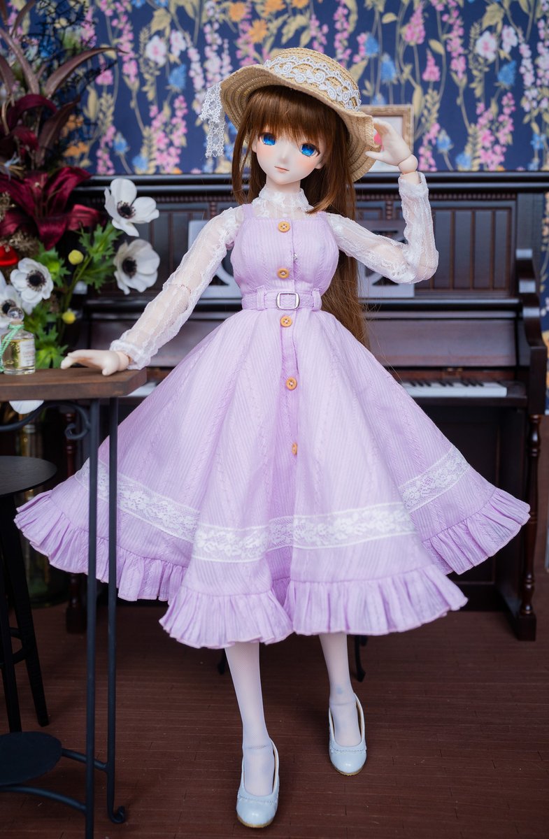 確認用♡カスタムドール no brand（ノーブランド）の「BJD ウィッグ ロングヘア 人形用