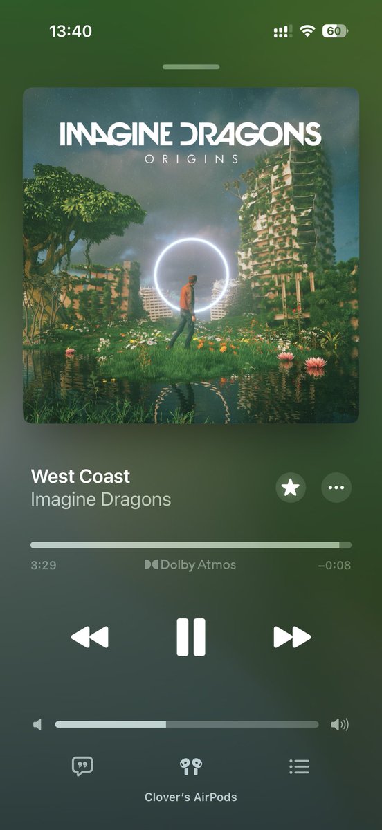 Song of today. 
Went no.1 in my AirPods.