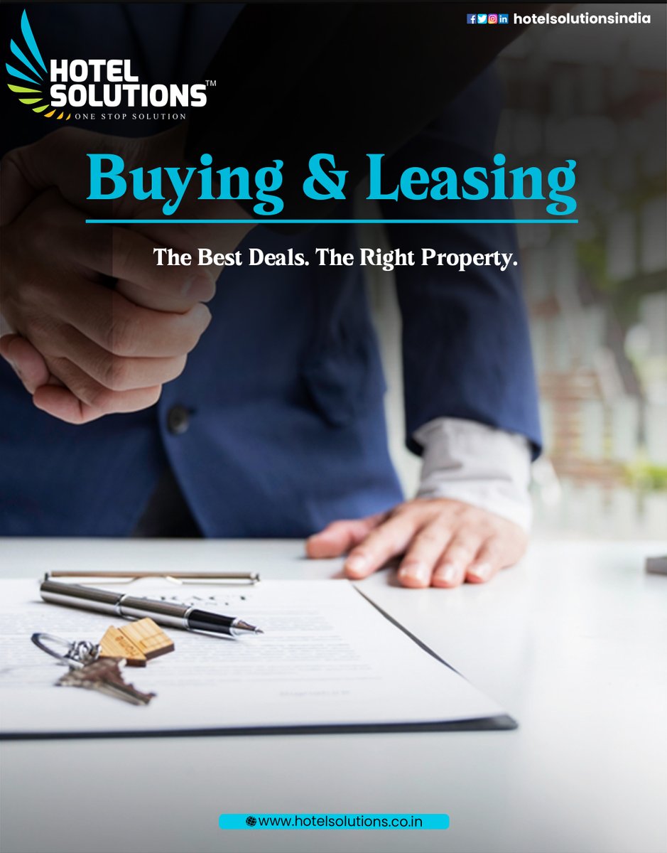 hotelsolutionsi's tweet image. Secure your next hospitality venture with Hotel Solutions – delivering expert guidance for buying and leasing the perfect property tailored to your business success.

#hotelsolutions #propertyleasing #hotelbuying #hospitalityinvestment #realestatesolutions #hotelconsultancy