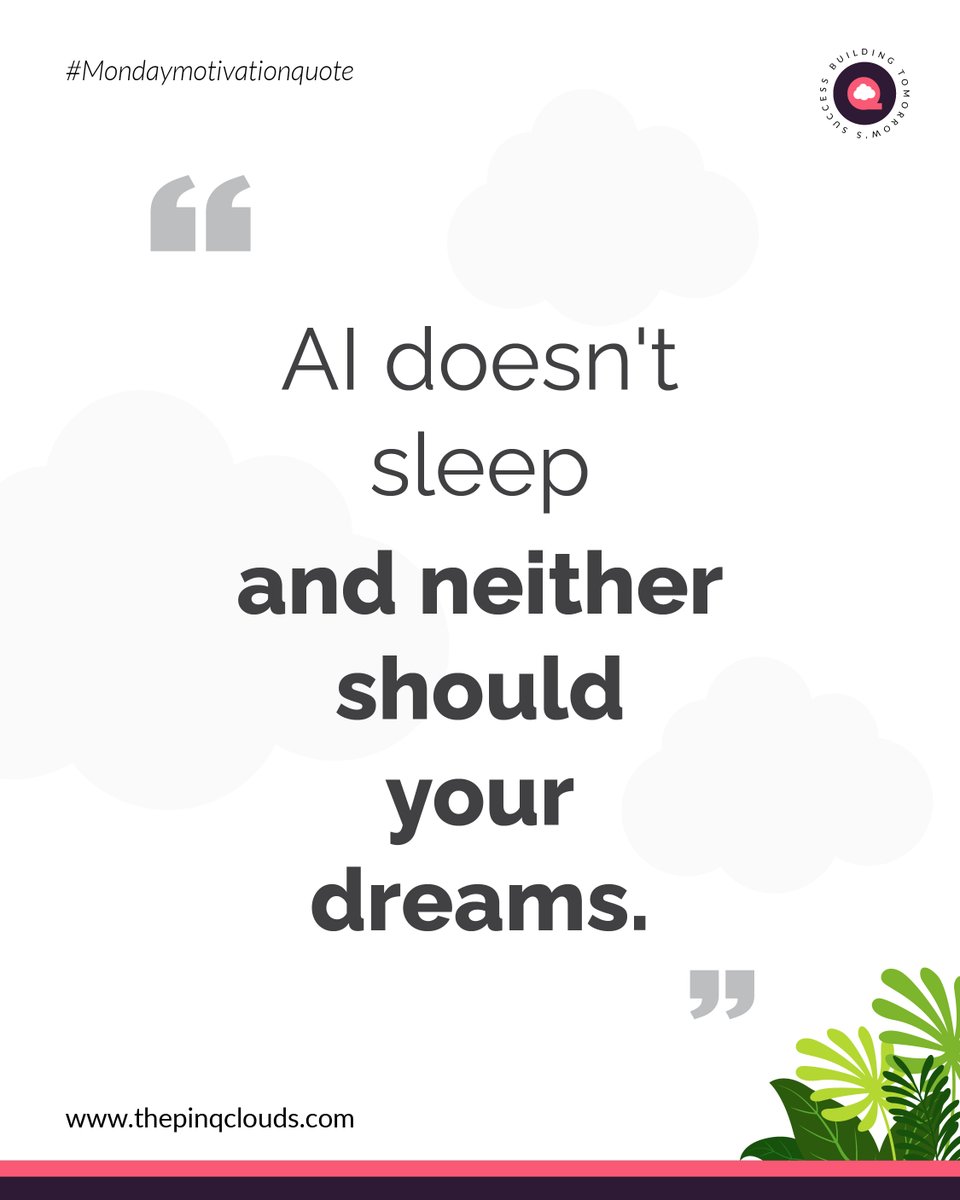 thepinqclouds's tweet image. Machines run 24/7. But so can your ambition. Keep building. Keep dreaming. Your future is working with you.

#ambitionneversleeps 
#futureinprogress 
#buildyourdreams 
#workwithpurpose 
#innovationdrive 
#dreambigbuildbigger
#mondaymotivation 
#thepinqclouds