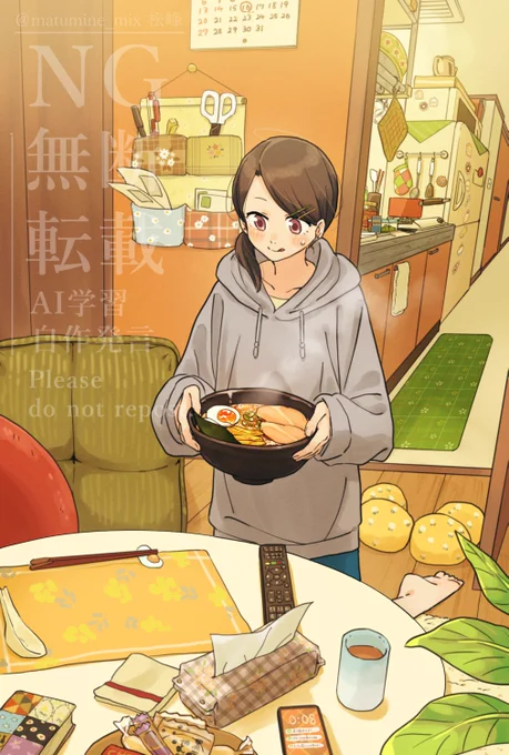 #去年の10月のイラストを無言であげる