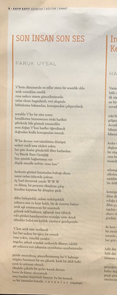 Kayıp Kayıt 29, Eylül-Ekim 2025