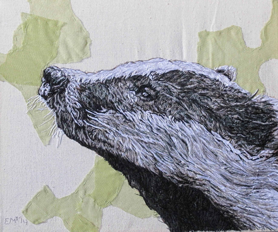 happy national Badger day

"Badger"
-hand embroidery artwork