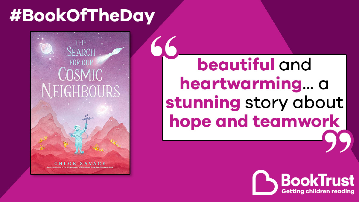 It's #WorldSpaceWeek and we have the perfect #BookOfTheDay to match!

#TheSearchForOurCosmicNeighbours by <a href="/chloesavageart/">Chloe Savage</a> mixes a magical and human feel with the theme of science and discovery:

booktrust.org.uk/book-recommend… <a href="/WalkerBooksUK/">Walker Books</a>