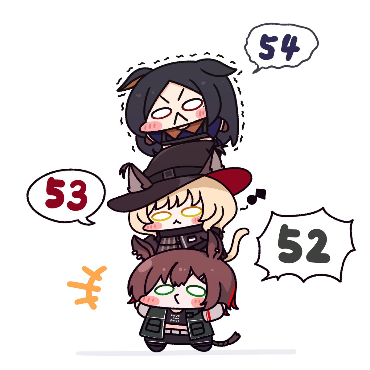入手順の三人　第十八弾です🐴🐱🐶